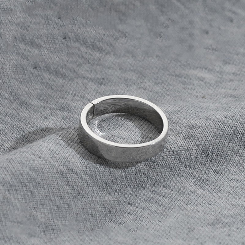 Men's Fashion Brand Simple Aperture Ring Design