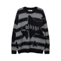 Retro Contrast Color Striped Hip Hop Sweater
