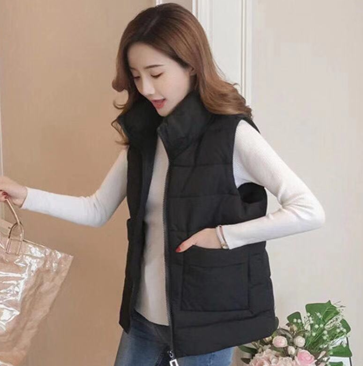 Casual Pocket Cotton Jacket in Solid Color