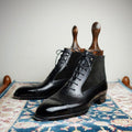 Men's Low Lace-Up Boots with Stitching Details