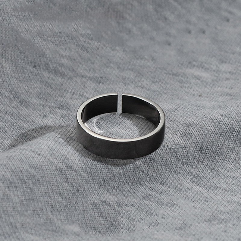 Men's Fashion Brand Simple Aperture Ring Design